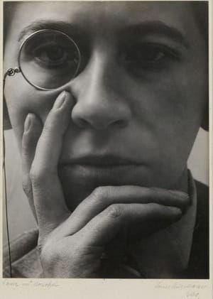 Artwork Title: Woman with Monocle (Dame mit Monokel)