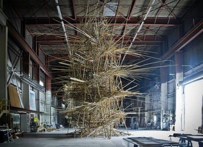 Artwork Title: Big Bambu - Doug + Mike Starn Studio, Beacon