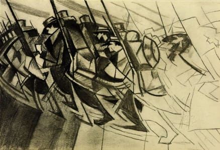 Artwork Title: study for Returning to the trenches
