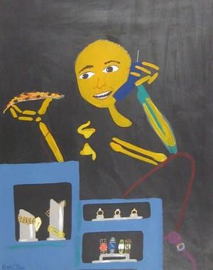 Artwork Title: Clerk At Lunchbreak