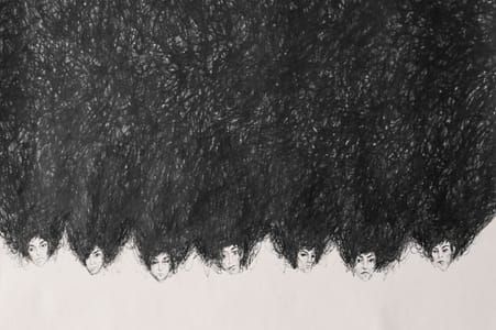 Artwork Title: Hair Brain 3 (detail)