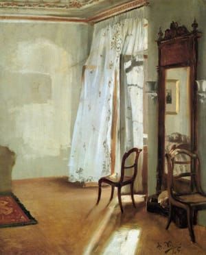 Artwork Title: Interior of a Room with Balcony