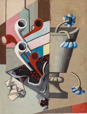 Artwork Title: Flower Vase and Pipelines