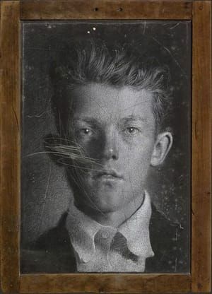Artwork Title: Boy (Drawing on Chalkboard)