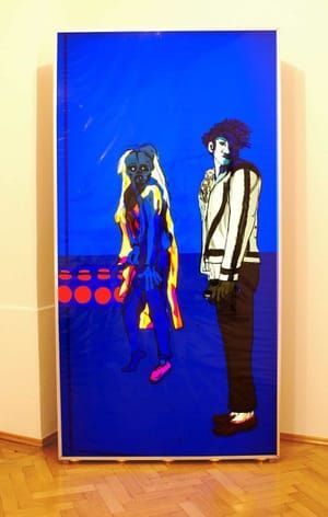 Artwork Title: Michael Jackson and a Shade (Dangerous Tour, Bucharest 1992)