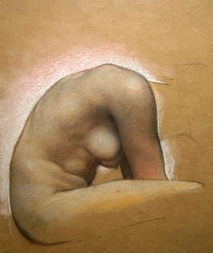 Artwork Title: Study of a female torso for The Light Shineth in Darkness and the Darkness Comprehendeth It Not