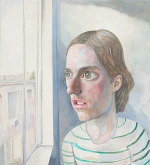 Artwork Title: Self Portrait at Window