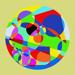 Artwork Title: Abstract Circles and Lines