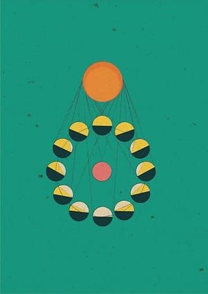Artwork Title: Sun Moon Earth