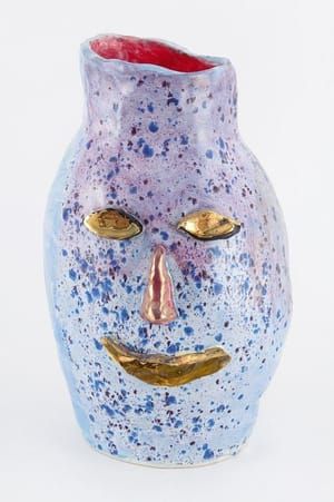 Artwork Title: Untitled (Ceramic Face Pot 61)