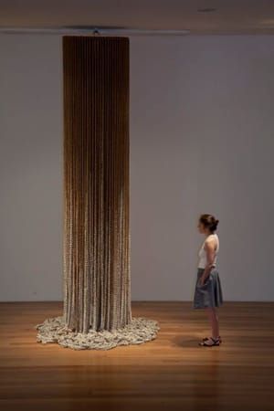Artwork Title: Column (3rd Version - White and Natural)
