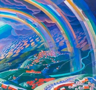 Artwork Title: The Miracle of Light While Flying