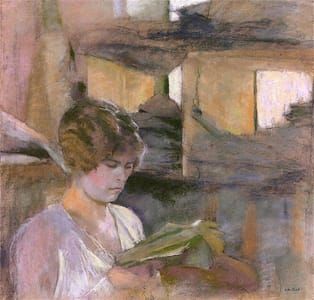 Artwork Title: Young Woman Reading