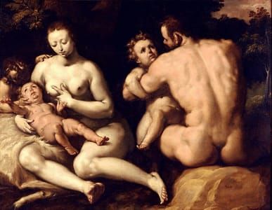 Artwork Title: The first family (Noah and his family)