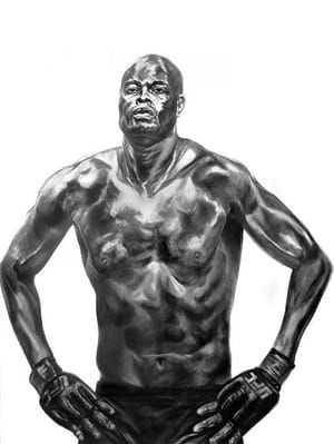 Artwork Title: Self-portrait campeon (Anderson Silva)