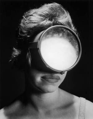 Artwork Title: Portrait of a woman wearing a scuba diving mask