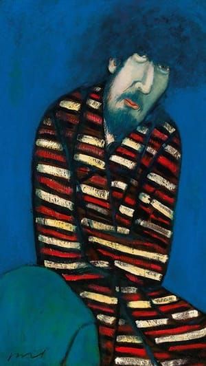 Artwork Title: Man in Stripes