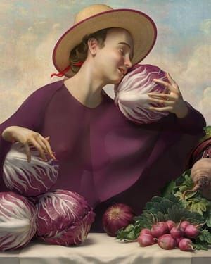 Artwork Title: Woman with Radicchio