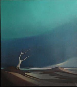 Artwork Title: Dode boom op heide (Dead Tree on the Heather)