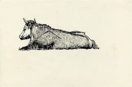 Artwork Title: Bull near Grantchester