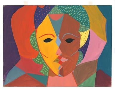 Artwork Title: Triple-Face Portrait