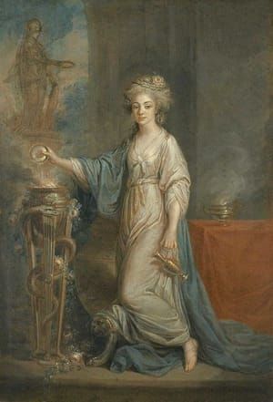 Artwork Title: Portrait of a Woman as a Vestal Virgin