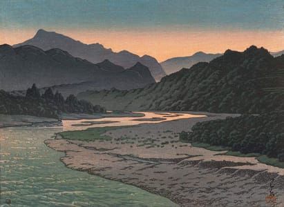 Artwork Title: Evening at Minano in Chichibu