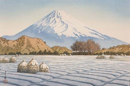 Artwork Title: Frosty Morning in Nagaoka, Izu
