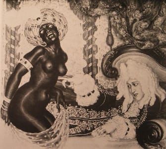 Artwork Title: Self-Portrait with a Black Woman