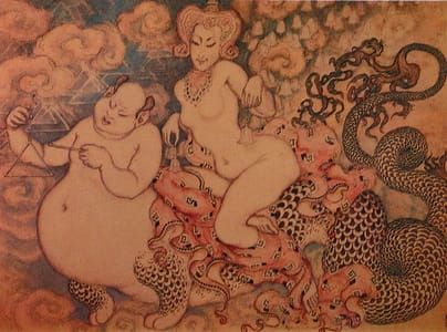 Artwork Title: Girl and the Buddha