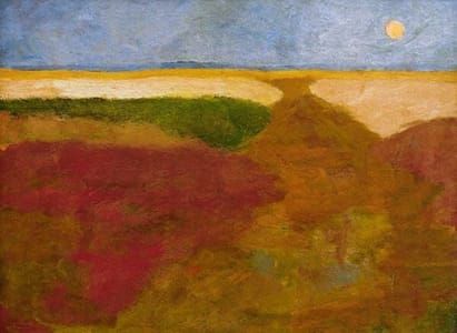 Artwork Title: Moon above Fields