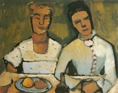 Artwork Title: Lee Hoetger and his sister, 1906