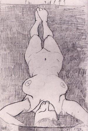 Artwork Title: Female Nude on Grass