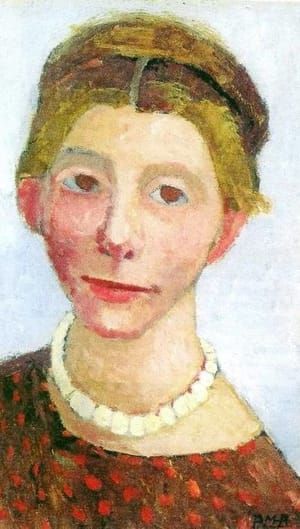 Artwork Title: Self Portrait with Pearl Necklace