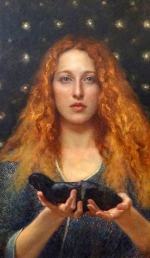 Artwork Title: Girl with Stone