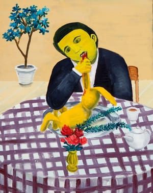 Artwork Title: Johny and His Little Bunny
