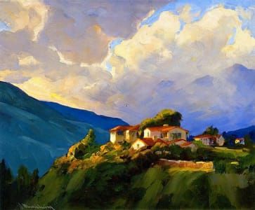 Artwork Title: Storm Clouds, Devil's Gate, Pasadena