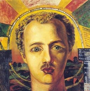 Artwork Title: Portrait of poet-futurist Wassily Kamensky