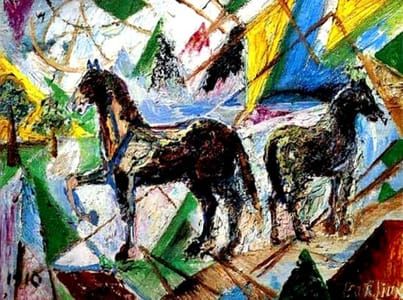 Artwork Title: Horses