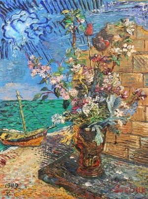 Artwork Title: Flowers Near the Sea