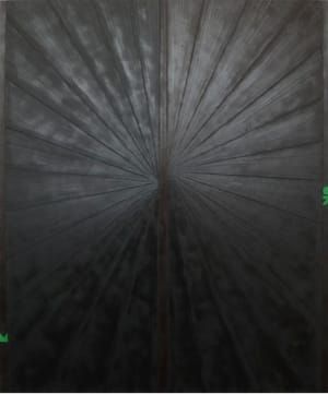 Artwork Title: Untitled (Black to Brown Butterfly Green M07 #747)