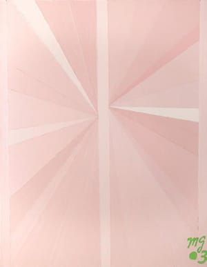 Artwork Title: Untitled (Pink Butterfly Green MG03)