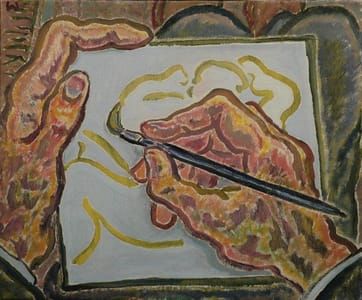 Artwork Title: Hands Painting