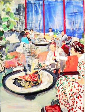 Artwork Title: Cook-In at the Lake