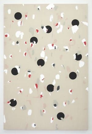 Artwork Title: Transparency with Black Circles 2
