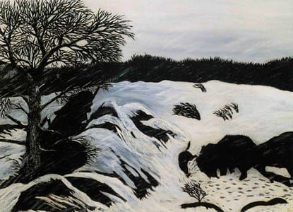 Artwork Title: The Buffalo Hunt