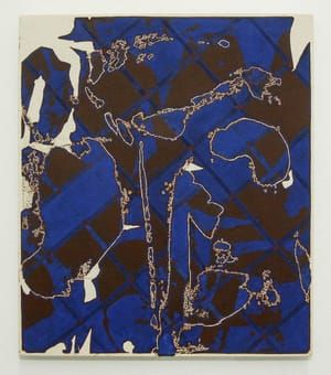 Artwork Title: Two Grids (Blue)