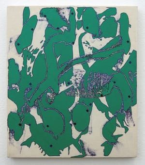 Artwork Title: Two Grids (Green)