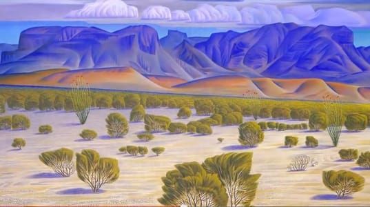 Artwork Title: Chisos Mountains, Northwest Face