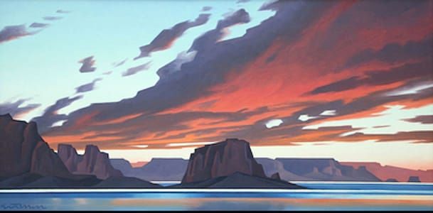 Artwork Title: Flame Sky Lake Powell